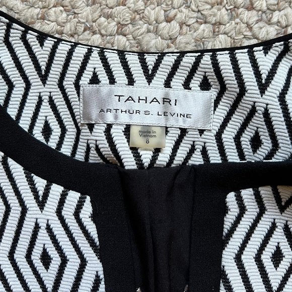 TAHARI - ARTHUR S. LEVINE - Diamond Jacquard Zip Topper - NEW with Tag - Picture 10 of 12